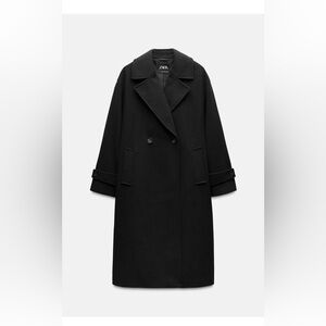 Zara Classic Black Oversized coat